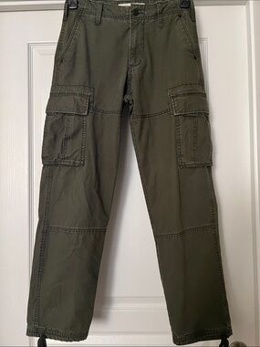 Men's Olive Cargo Pants - Utility Style